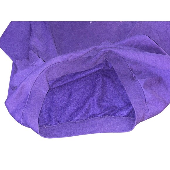 Vintage Jerzees Erie Illusion Purple Embroidered Sweatshirt Size XL - Picture 5 of 7